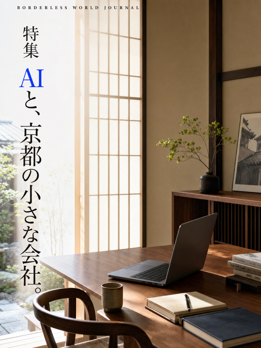 特集 AIと、京都の小さな会社。東山の編集部にて